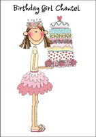 The Birthday Cake Foldover Note Cards