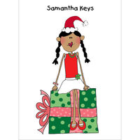 The Christmas Girl Foldover Note Cards