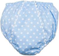 Pique Light Blue Polka Dot Diaper Cover