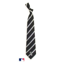 Chicago White Sox Striped Woven Necktie