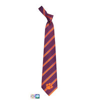 Clemson University Striped Woven Necktie