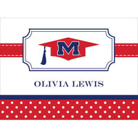 Mississippi Dotted Border Foldover Note Cards