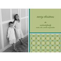 Green Wallpaper Photo Holiday Cards