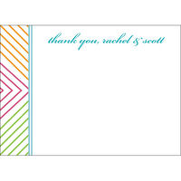 Chevron Shower Flat Note Cards