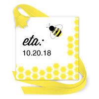 Bumble Bee Gift Tags with Attached Ribbon