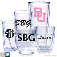Baylor University Personalized Neon Pink Tumblers