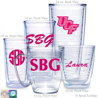 University of Central Florida Personalized Neon Pink Tumblers