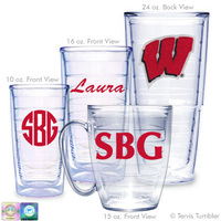 University of Wisconsin Personalized Chenille Tumblers