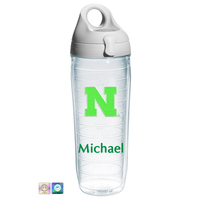 University of Nebraska Personalized Neon Green Water Bottle