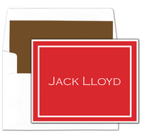 Red Foldover Note Cards
