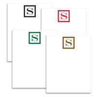 Square Initial Notepad Collection