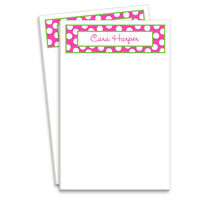 Shocking Pink Polkadot Notepads