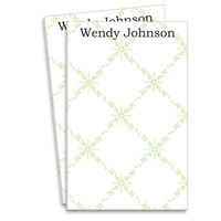 Green Frilly Lattice Notepads