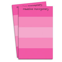 Shocking Pink Striped Notepad
