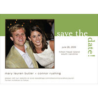 Lime Around the Corner Photo Save the Date Cards