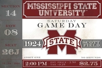 Mississippi State University Game Day Paper Placemats