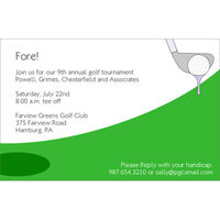 Hole In One Invitations