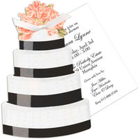 Tiered Wedding Cake Die-cut Invitations