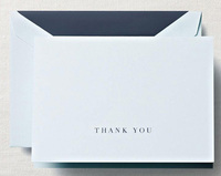 Beach Glass Boxed Thank You Folded Note Cards - Hand Engraved