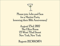 Martini Party Invitations