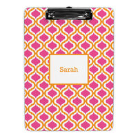 Kate Tangerine and Raspberry Clipboards