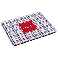 Miller Navy and Red Check Mousepad