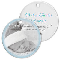Baby Boy First Christmas Porcelain Ornaments