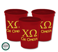 Personalized Chi Omega Stadium Cups