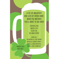 Green Beer Invitations
