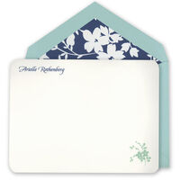 White Correspondence Cards with Rounded Corners