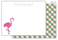 Fancy Flamingo Flat Note Cards