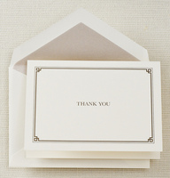 Geometric Frame Thank You Notes Boxed Note Cards
