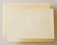 Blind Embossed Boxed Thank You Notes