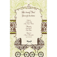 Doubly Blessed Buggies Invitations