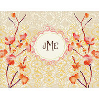 Cherry Blossoms Foldover Note Cards