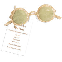 Vintage Sunglasses Die-cut Invitations