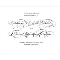 Perfectly Scripted Save the Date Cards