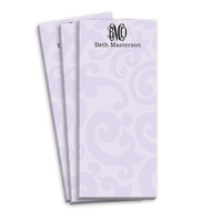Lavender Patterned Skinnie Notepads