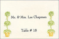 Topiary Personalized Placecards