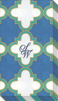 Blue Casablanca Caspari Guest Towels