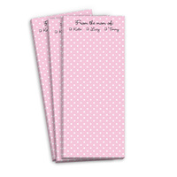 Petite Pink Dot Skinnie Notepads