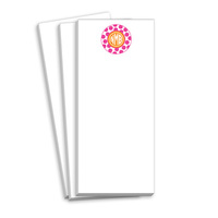Pink Dots Monogram Skinnie Notepads