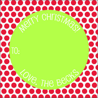 Christmas Dotty Gift Stickers