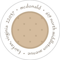 Dots and More Dots Round Address Labels