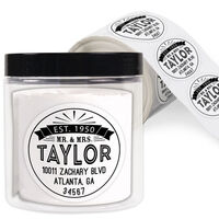 Taylor Round Address Labels