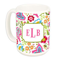 Bright Floral Ceramic Mug