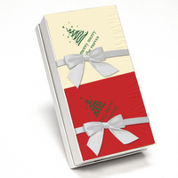 Contemporary Christmas Tree Napkin Gift Set