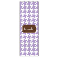 Lilac Houndstooth Personalized Yoga Mat