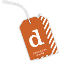 Burnt Orange and White Little Hanging Gift Tags