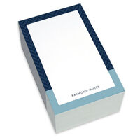 Blue and Navy Herringbone Chunky Notepads